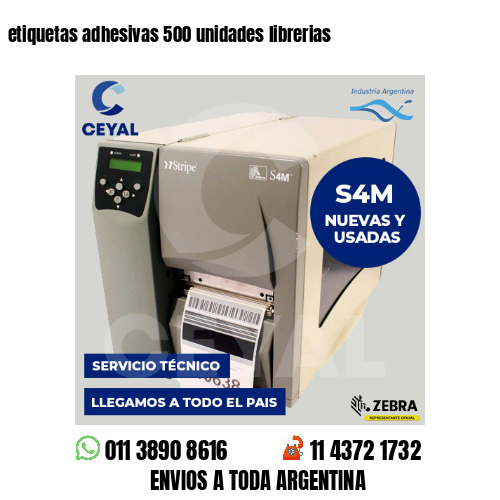 etiquetas adhesivas 500 unidades librerias