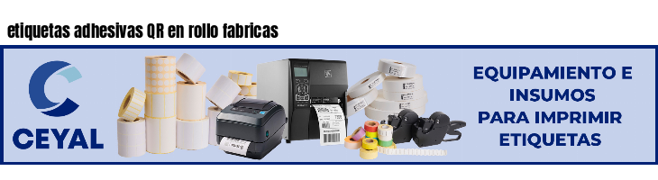 etiquetas adhesivas QR en rollo fabricas