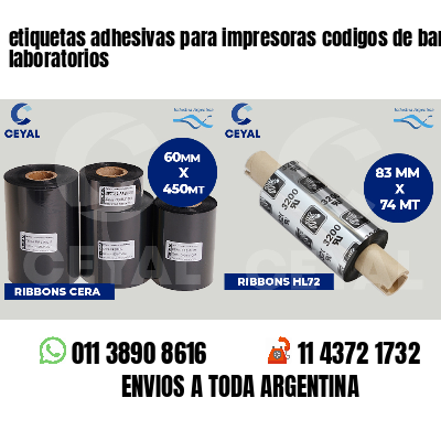 etiquetas adhesivas para impresoras codigos de barras laboratorios
