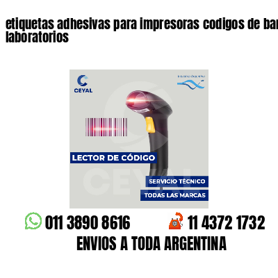 etiquetas adhesivas para impresoras codigos de barras laboratorios