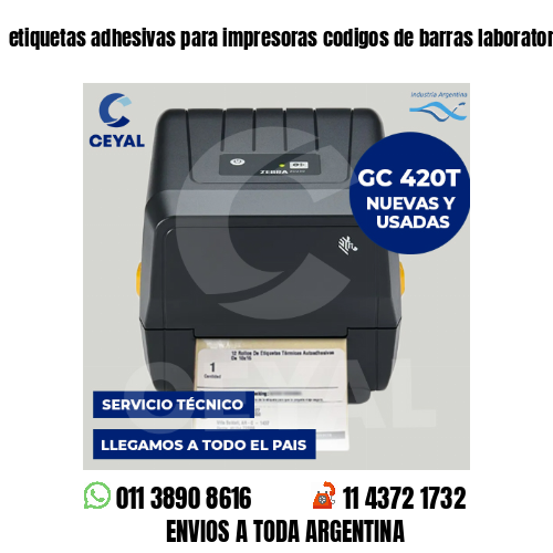 etiquetas adhesivas para impresoras codigos de barras laboratorios