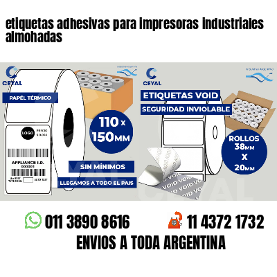 etiquetas adhesivas para impresoras industriales almohadas