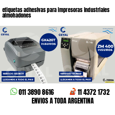etiquetas adhesivas para impresoras industriales almohadones