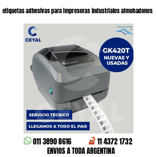 etiquetas adhesivas para impresoras industriales almohadones