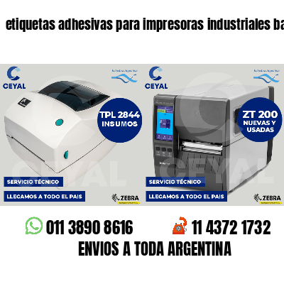 etiquetas adhesivas para impresoras industriales batas