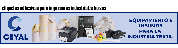 etiquetas adhesivas para impresoras industriales bolsos