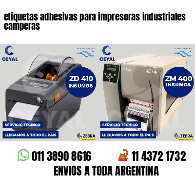 etiquetas adhesivas para impresoras industriales camperas