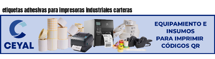 etiquetas adhesivas para impresoras industriales carteras