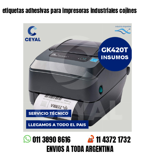 etiquetas adhesivas para impresoras industriales cojines