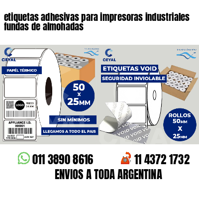 etiquetas adhesivas para impresoras industriales fundas de almohadas