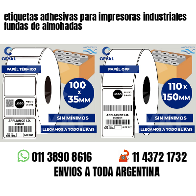 etiquetas adhesivas para impresoras industriales fundas de almohadas