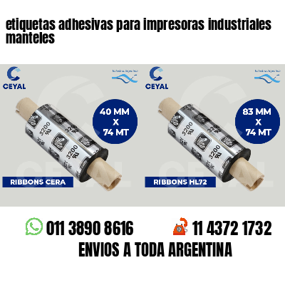 etiquetas adhesivas para impresoras industriales manteles