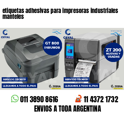 etiquetas adhesivas para impresoras industriales manteles