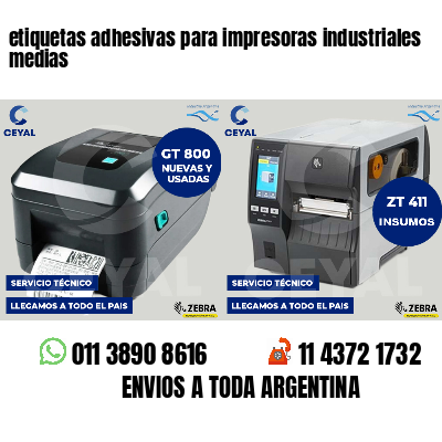 etiquetas adhesivas para impresoras industriales medias