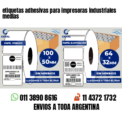 etiquetas adhesivas para impresoras industriales medias