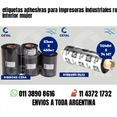 etiquetas adhesivas para impresoras industriales ropa interior mujer
