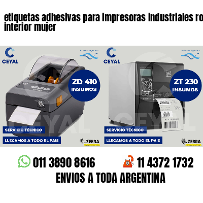 etiquetas adhesivas para impresoras industriales ropa interior mujer