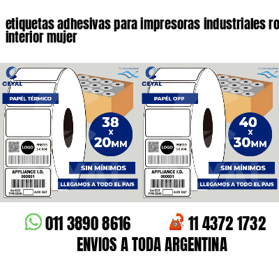 etiquetas adhesivas para impresoras industriales ropa interior mujer