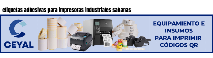 etiquetas adhesivas para impresoras industriales sabanas