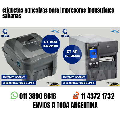 etiquetas adhesivas para impresoras industriales sabanas