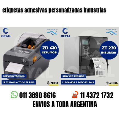 etiquetas adhesivas personalizadas industrias