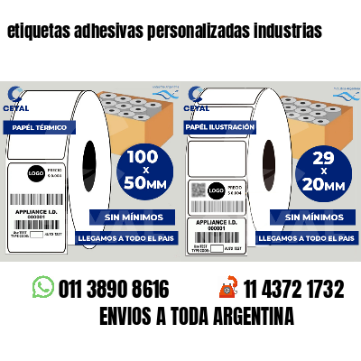 etiquetas adhesivas personalizadas industrias