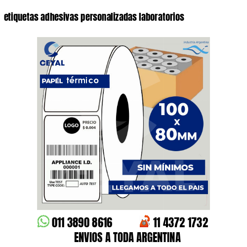 etiquetas adhesivas personalizadas laboratorios