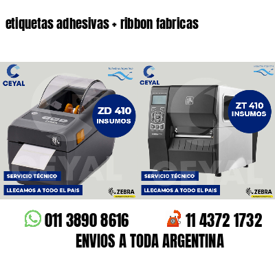etiquetas adhesivas   ribbon fabricas