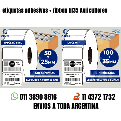 etiquetas adhesivas   ribbon hl35 Agricultores