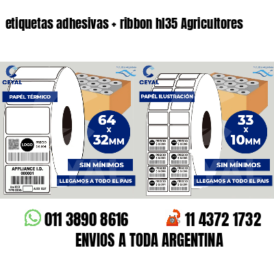 etiquetas adhesivas   ribbon hl35 Agricultores