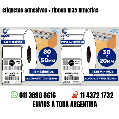etiquetas adhesivas   ribbon hl35 Armerías