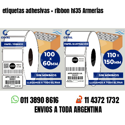 etiquetas adhesivas   ribbon hl35 Armerías