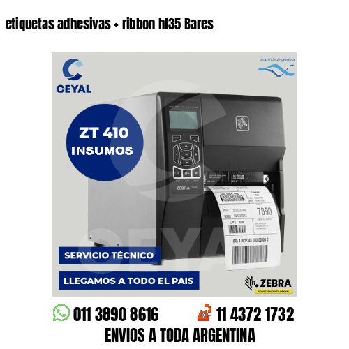 etiquetas adhesivas   ribbon hl35 Bares