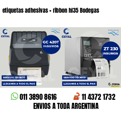 etiquetas adhesivas   ribbon hl35 Bodegas