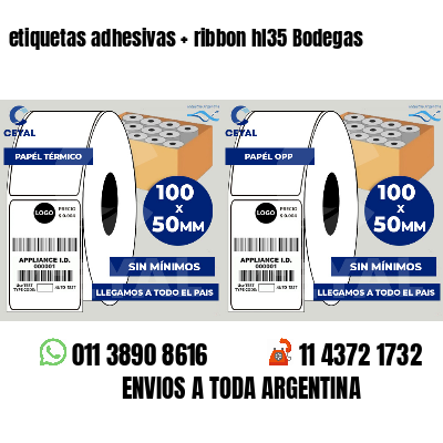 etiquetas adhesivas   ribbon hl35 Bodegas