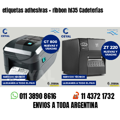 etiquetas adhesivas   ribbon hl35 Cadeterías
