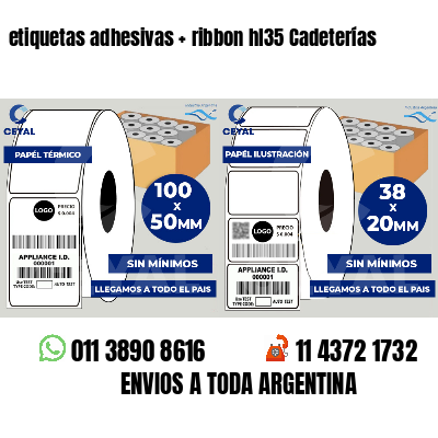 etiquetas adhesivas   ribbon hl35 Cadeterías