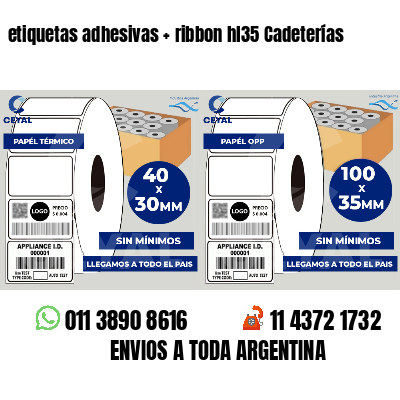 etiquetas adhesivas   ribbon hl35 Cadeterías