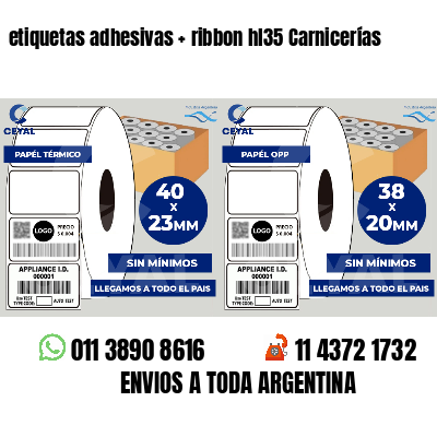 etiquetas adhesivas   ribbon hl35 Carnicerías