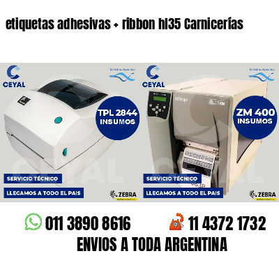etiquetas adhesivas   ribbon hl35 Carnicerías