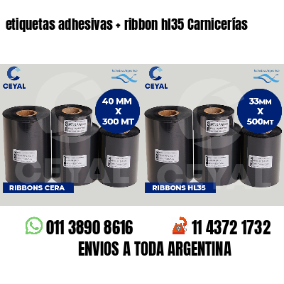etiquetas adhesivas   ribbon hl35 Carnicerías
