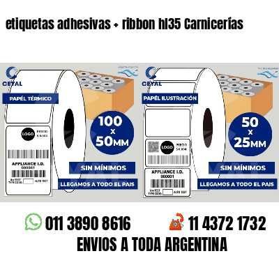 etiquetas adhesivas   ribbon hl35 Carnicerías