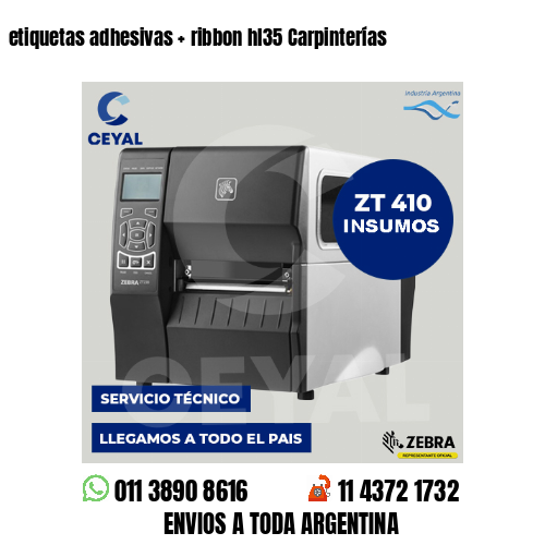 etiquetas adhesivas   ribbon hl35 Carpinterías