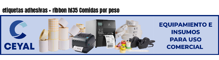 etiquetas adhesivas   ribbon hl35 Comidas por peso