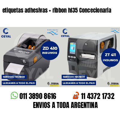 etiquetas adhesivas   ribbon hl35 Concecionaria