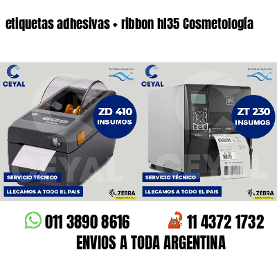 etiquetas adhesivas   ribbon hl35 Cosmetología