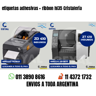 etiquetas adhesivas   ribbon hl35 Cristalería
