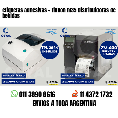 etiquetas adhesivas   ribbon hl35 Distribuidoras de bebidas