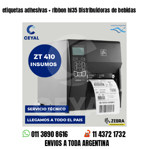 etiquetas adhesivas   ribbon hl35 Distribuidoras de bebidas