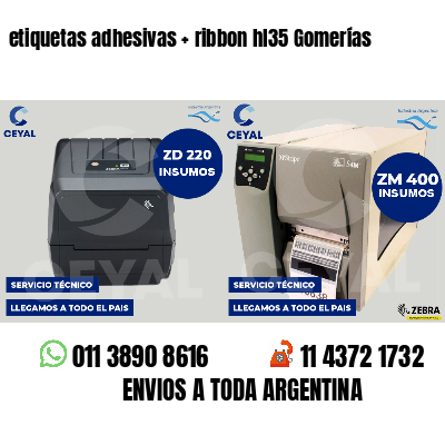 etiquetas adhesivas   ribbon hl35 Gomerías